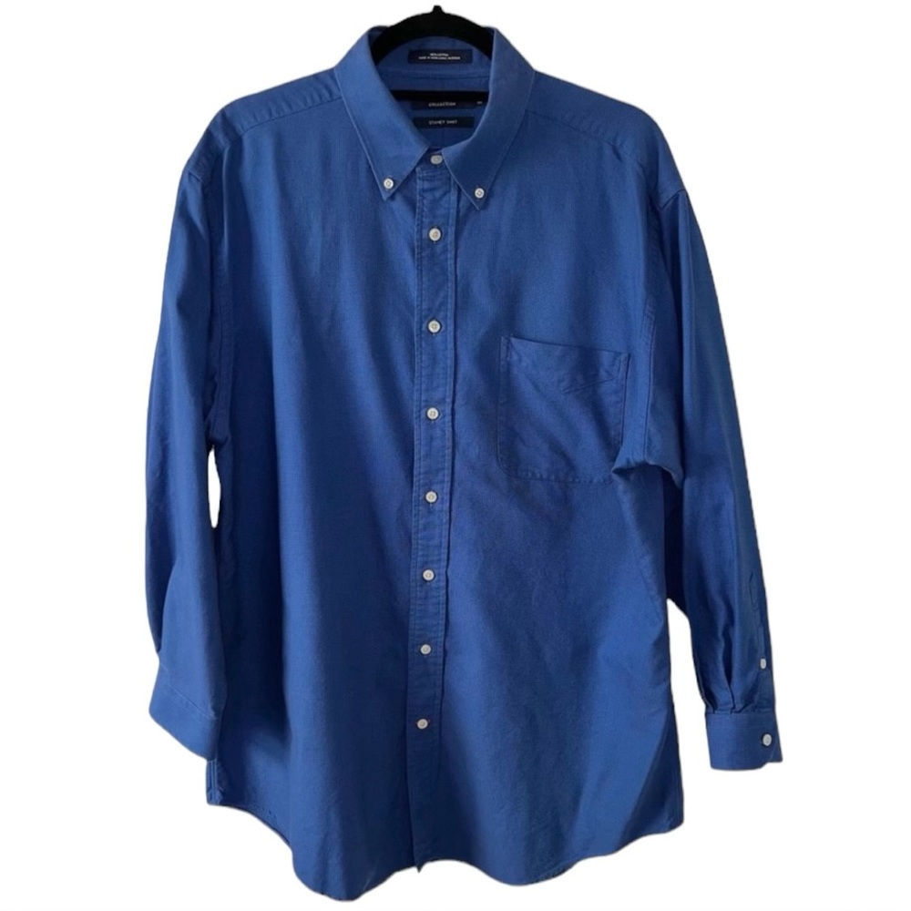 🌴 Daniel Cremieux Blue Long Sleeve 100% Cotton Button Down Shirt